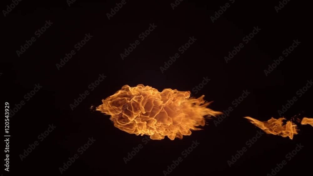 Fireball in slow motion