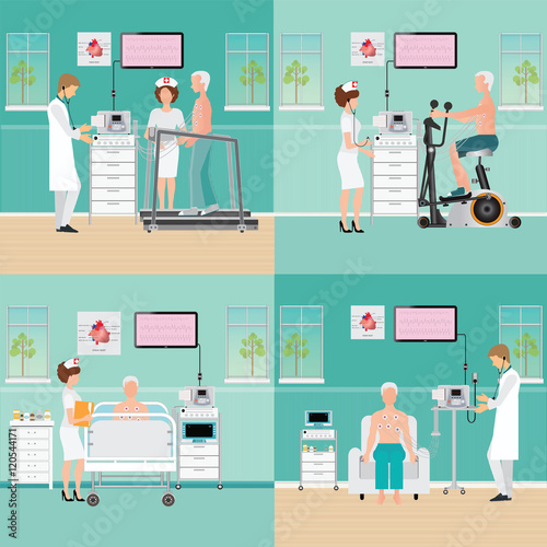 ECG Test or Exercise Stress Test for Heart Disease.