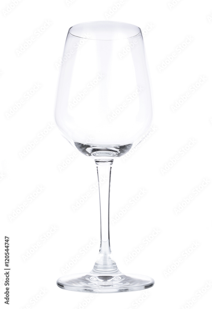 Empty wine glass. isolated on a white background Empty wine glass. isolated on a white background