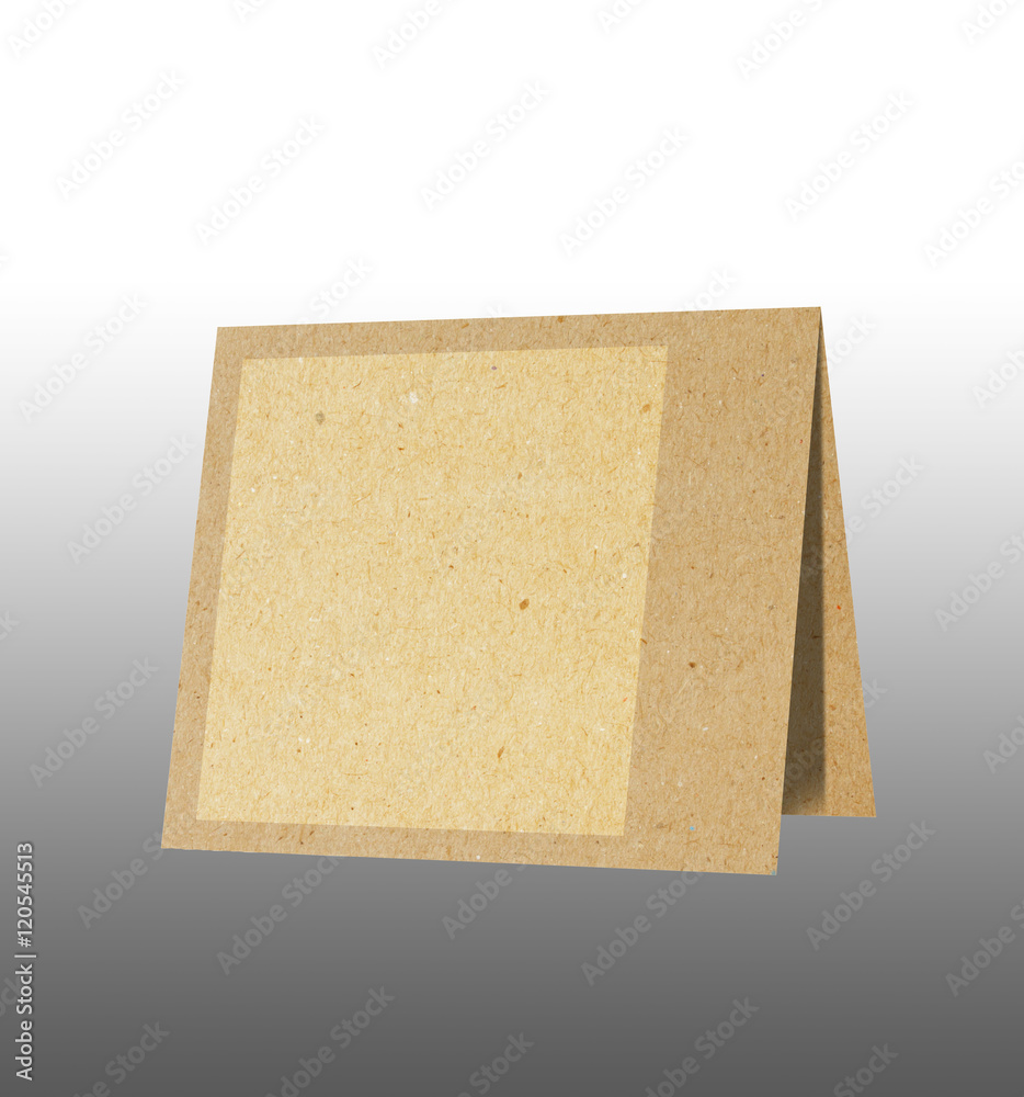 Note pad recycled paper craft with clipping path. Note pad recycled paper craft with clipping path.