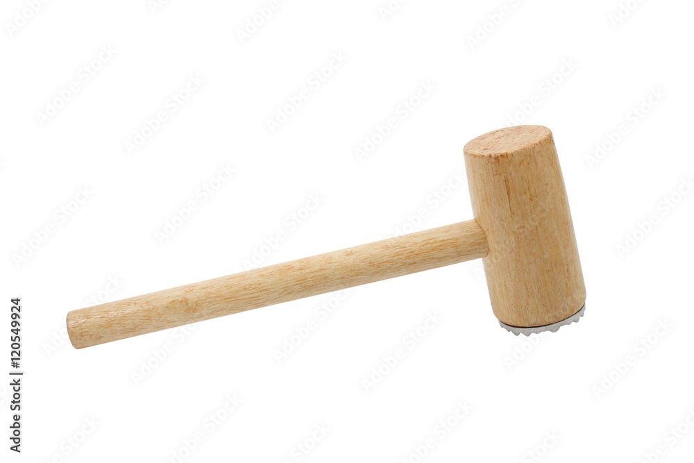 meat hammer on white background meat hammer on white background