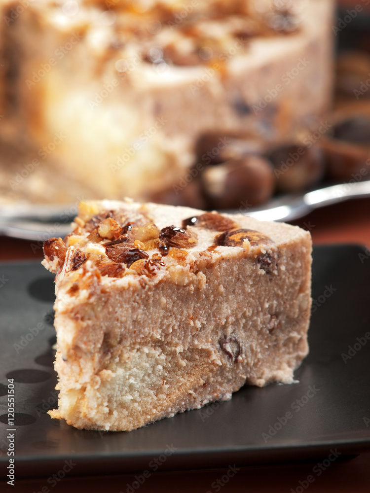 Chestnut and raisins tiramisu - prepared like standard tiramisu Chestnut and raisins tiramisu - prepared like standard tiramisu