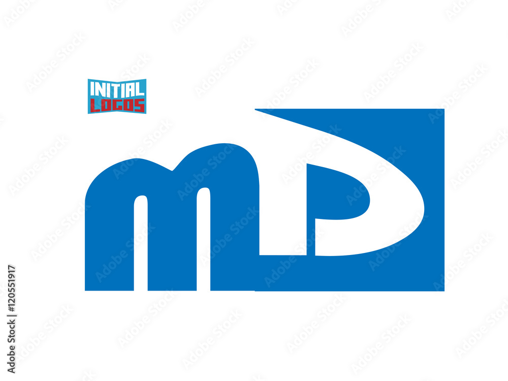 MD Initial Logo for your startup venture