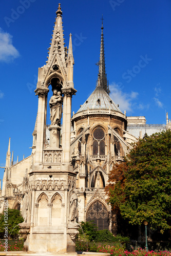 Notre Dame from Square du Jean XXIII, Paris