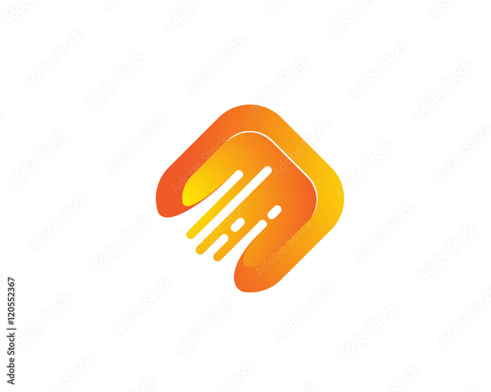 Abstract Digital Connection Icon Template Abstract Digital Connection Icon Template