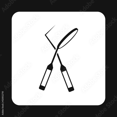 Dental instruments icon in simple style isolated on white background vector illustration