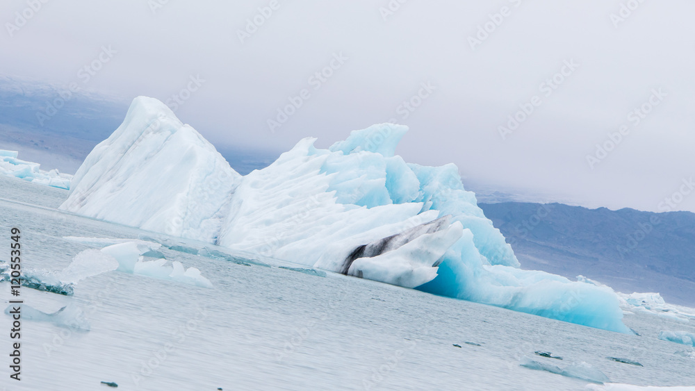 Jokulsarlon is a large glacial lake in southeast Iceland Jokulsarlon is a large glacial lake in southeast Iceland