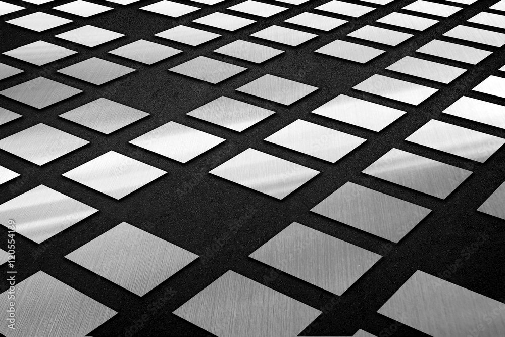metal design with cube pattern metal design with cube pattern