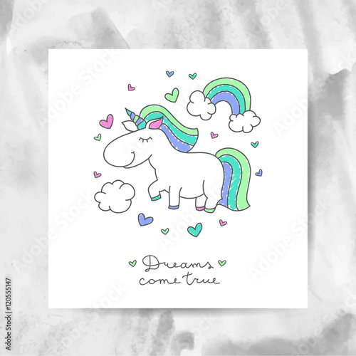 unicorn and rainbow