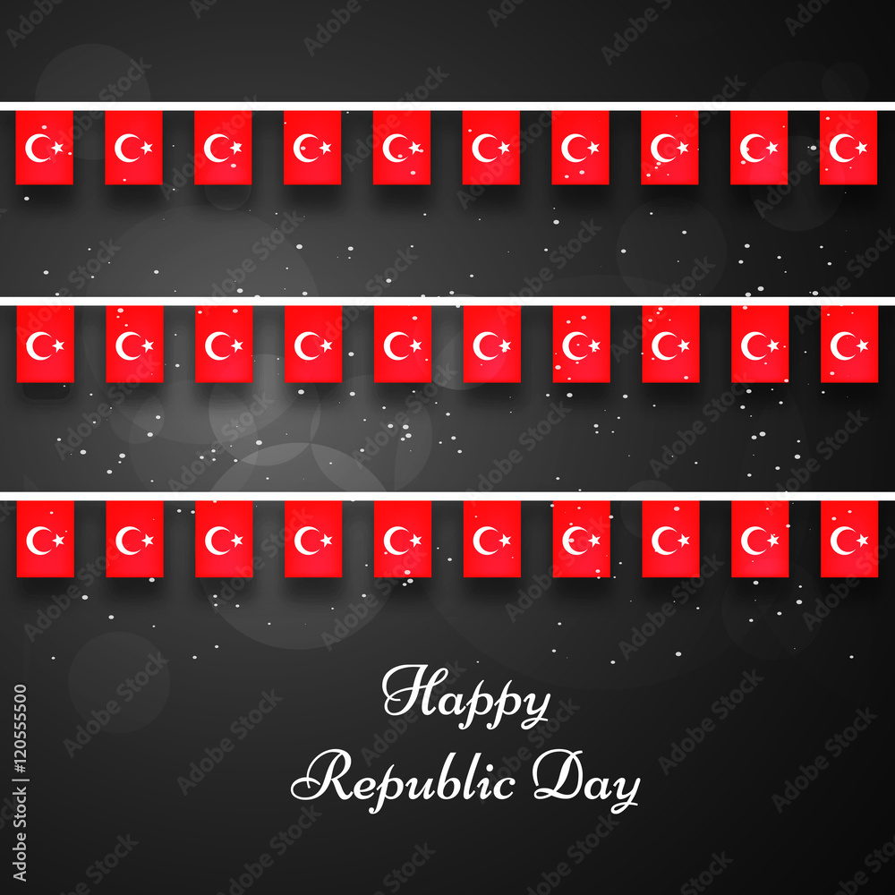 Turkey Republic Day celebrations background