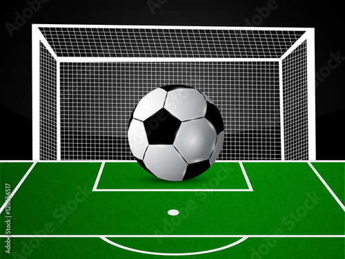 Illustration of soccer game background