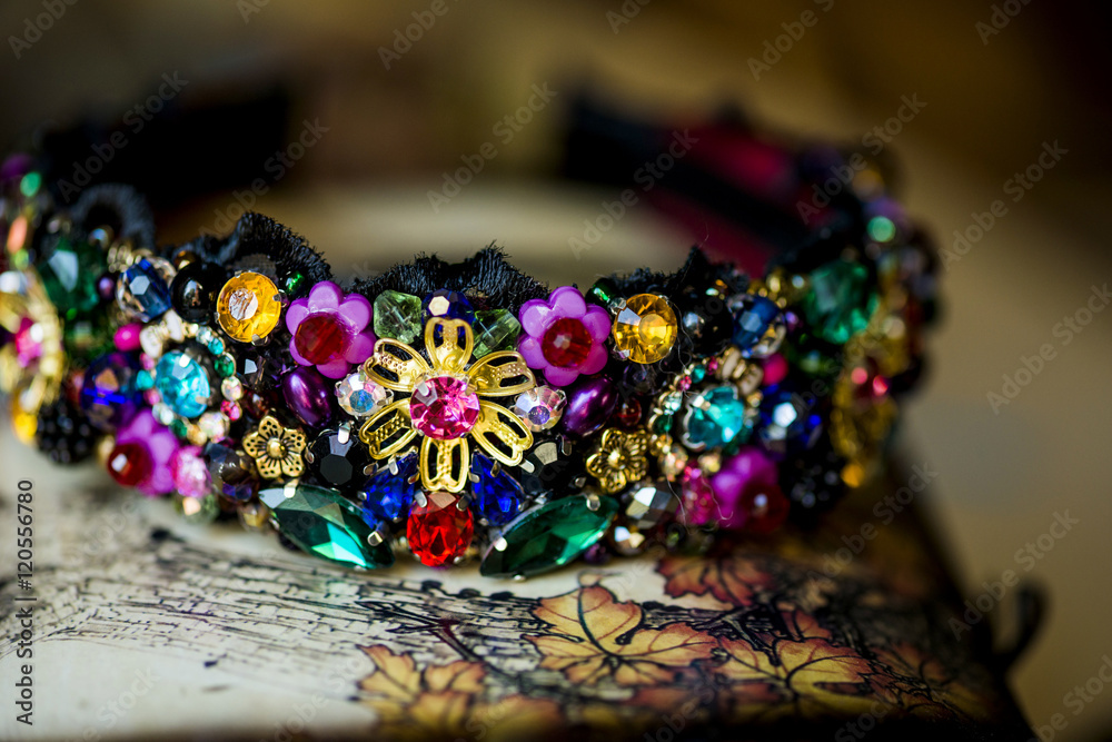 Fototapeta premium Beautiful headband, handmade