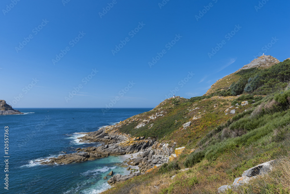 Cies Islands lighthouse and Da Porta lighthouse (Cies Islands, Pontevedra - Spain). Cies Islands lighthouse and Da Porta lighthouse (Cies Islands, Pontevedra - Spain).