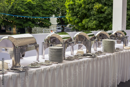 chafing dish. buffet