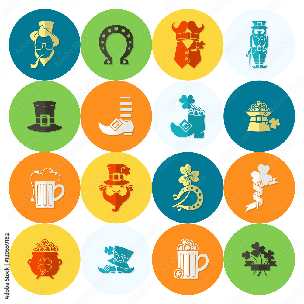 Saint Patricks Day Icon Set Saint Patricks Day Icon Set