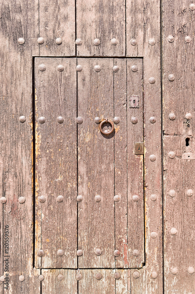 ancient wooden door