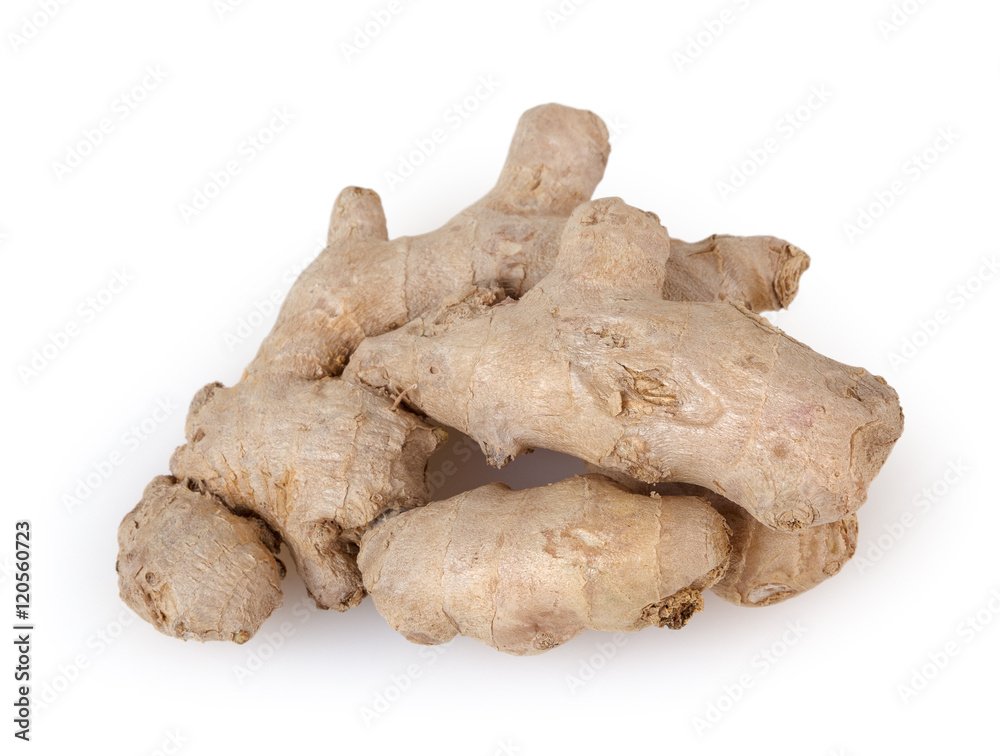 Ginger isolated on white background with clipping path Ginger isolated on white background with clipping path