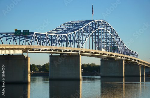 bridge over Columbia river in Tri-Cities Washington © jdoms