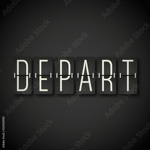 mot "départ"