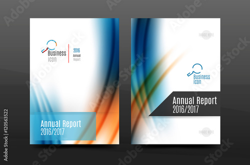 A4 size annual report business flyer cover
