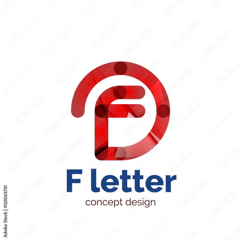 Vector letter concept logo template, abstract business icon Vector letter concept logo template, abstract business icon