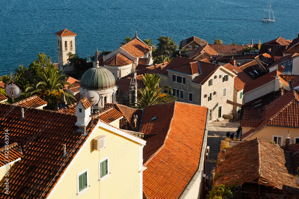 Herceg-Novi roofs, Montenegro.