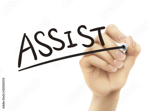 Assist written by hand