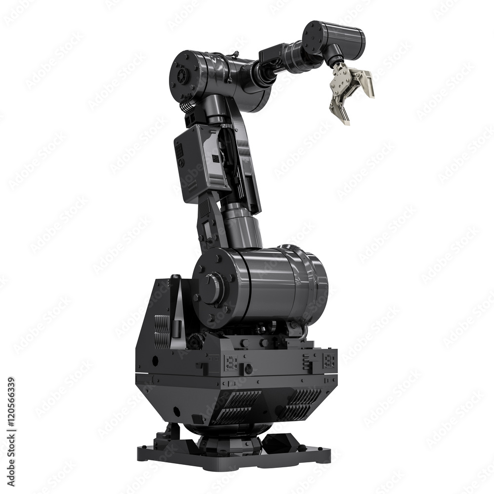 black robotic arm