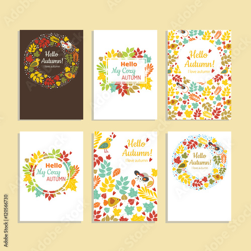 Wallpaper Mural Collection of autumn sale and other typography flyer template. B Torontodigital.ca