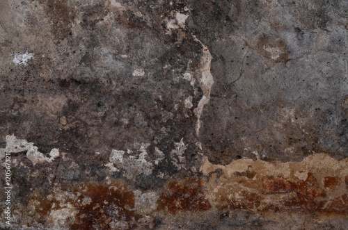 old spotty stained concrete wall texture background. gray color