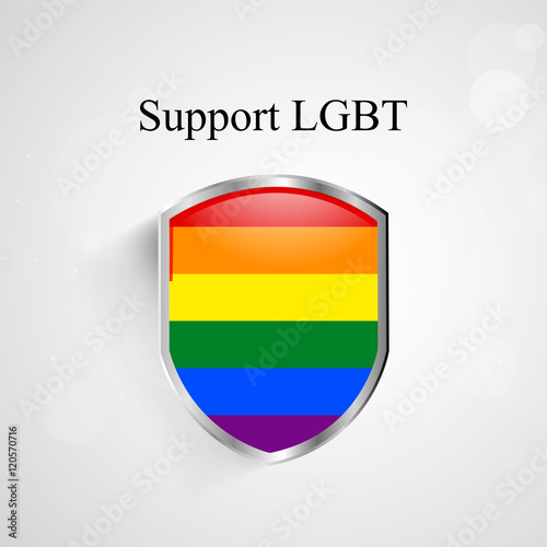 LGBT background with rainbow color flag
