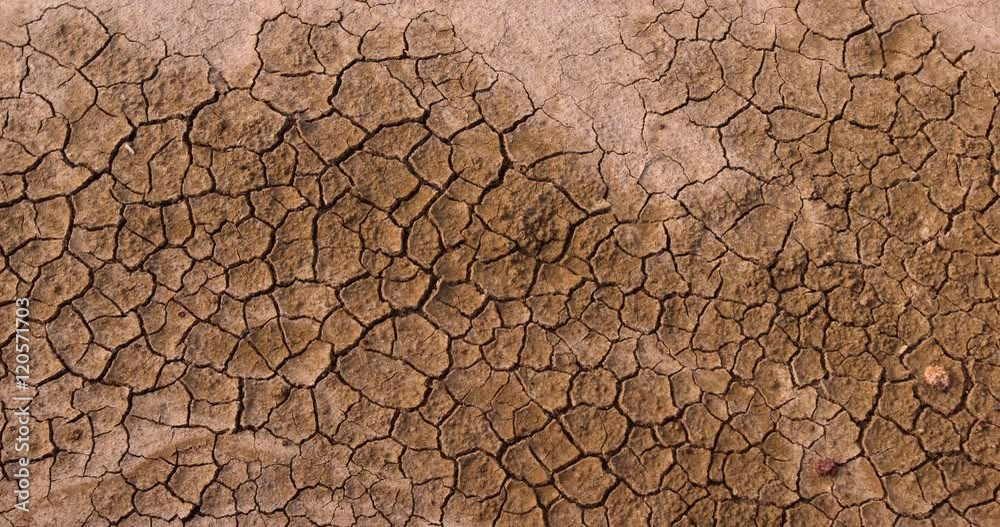 Dry cracked ground