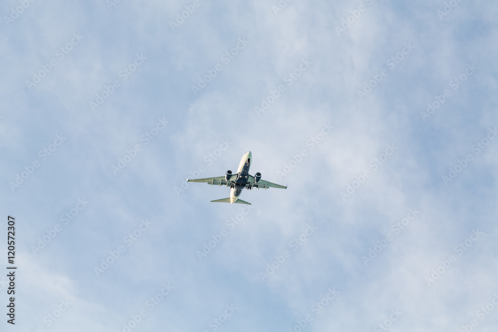 Two Engine Jet from Below Two Engine Jet from Below