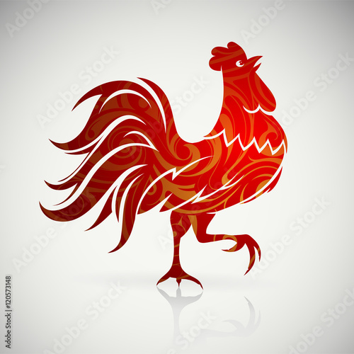 Chinese New Year 2017 Rooster horoscope symbol