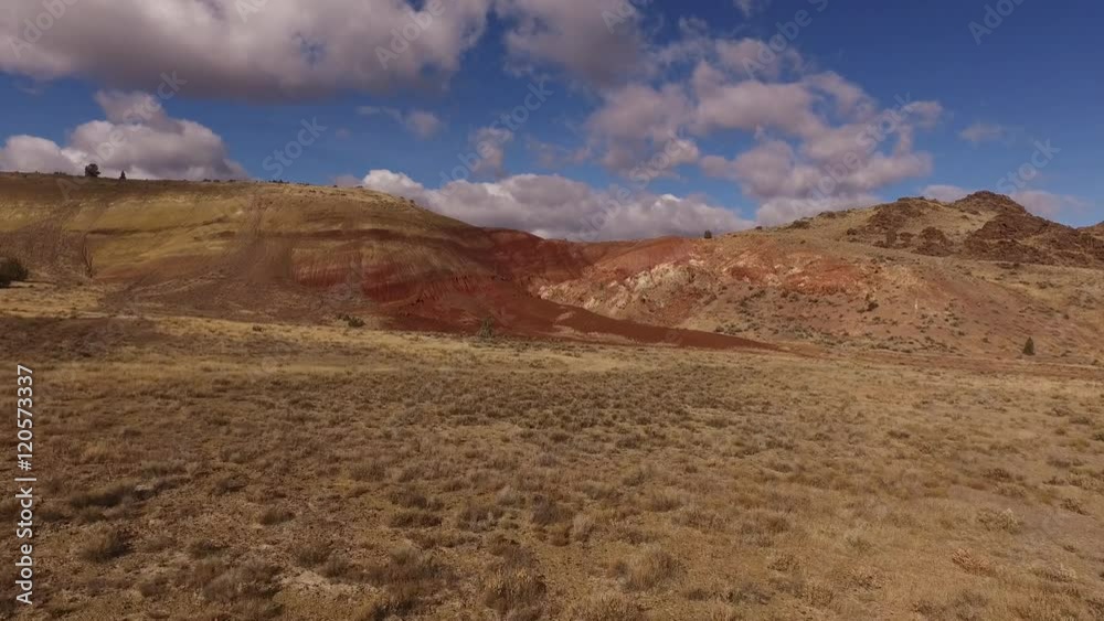 Aerial view of the Painted Hills, Oregon Aerial view of the Painted Hills, Oregon