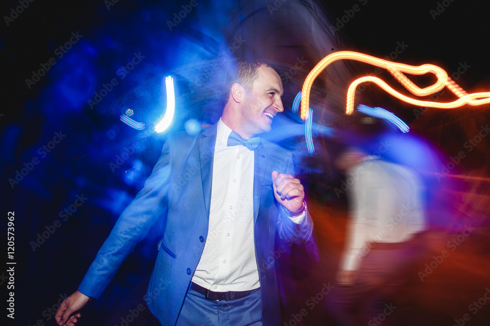 Happy dancing groom Happy dancing groom