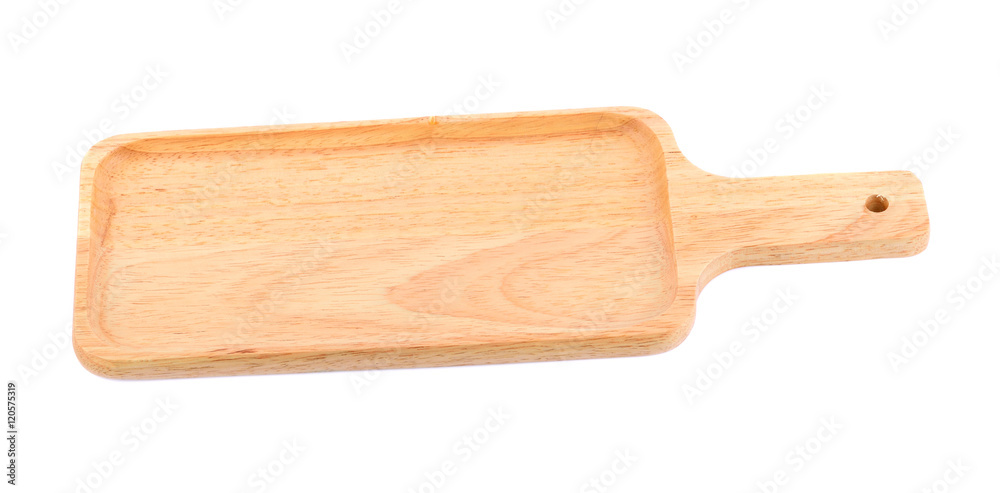 wooden plate isolated on white background wooden plate isolated on white background