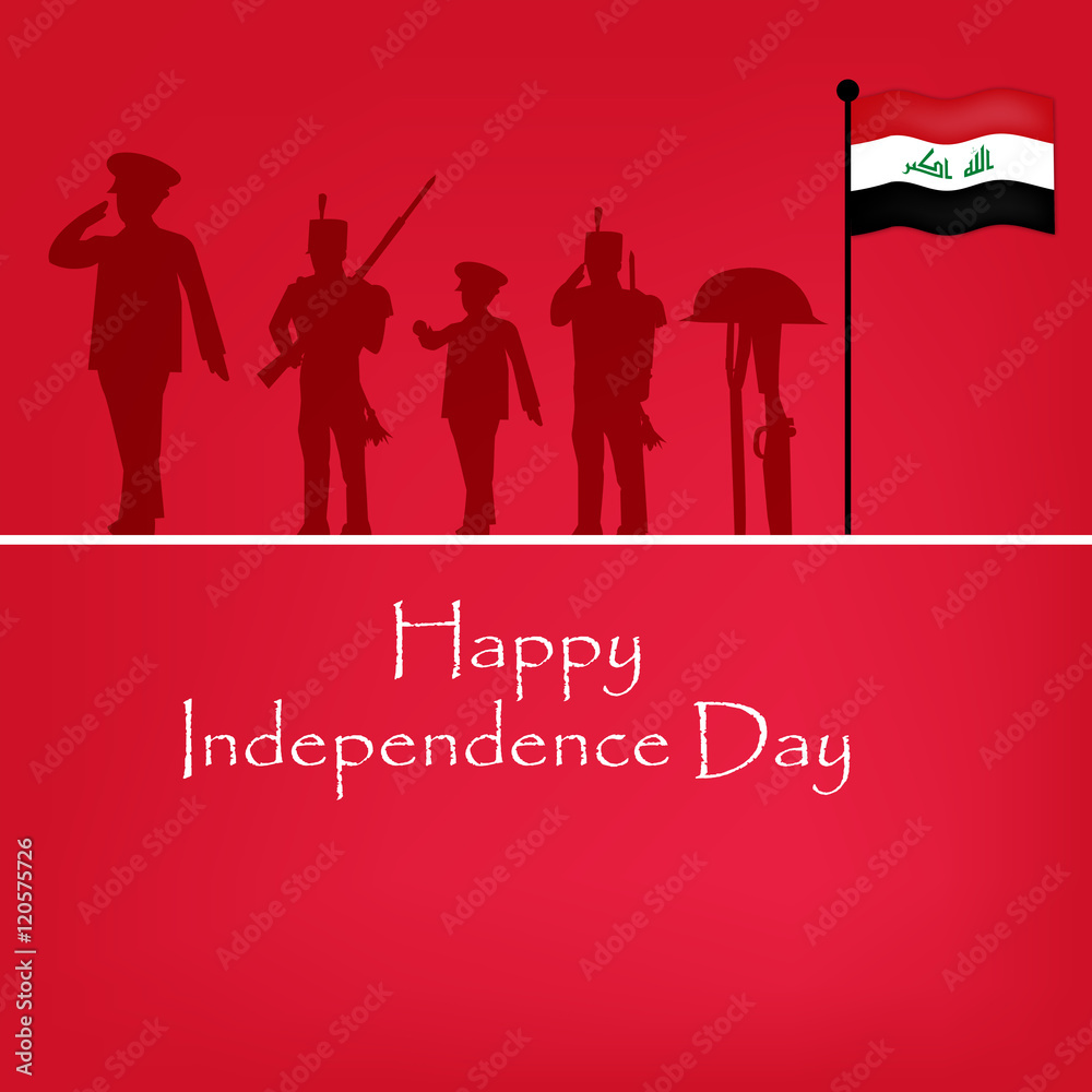 Iraq's Independence day background