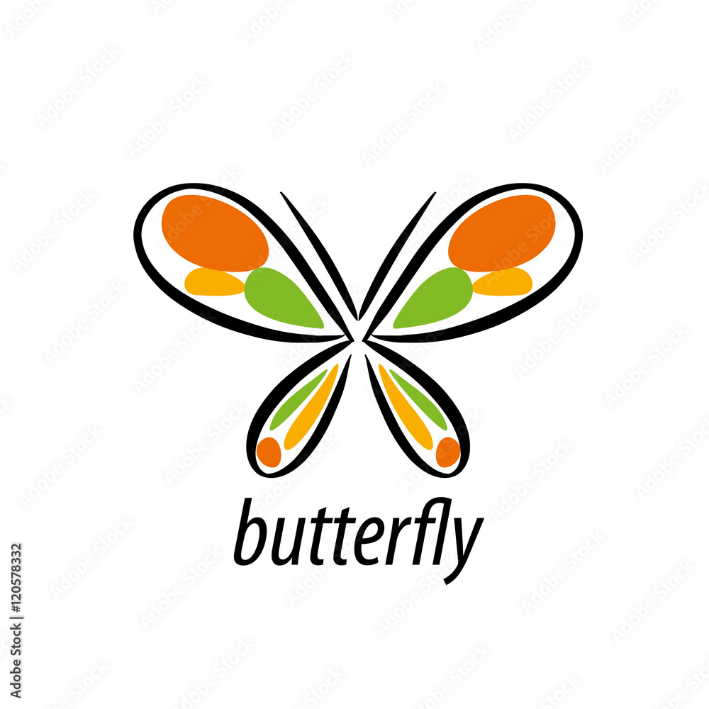 vector butterfly logo Stock Vector Adobe Stock
