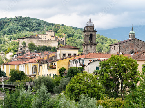 Pontremoli - ancient Medieval town in Italy. Lunigiana, north Tuscany.