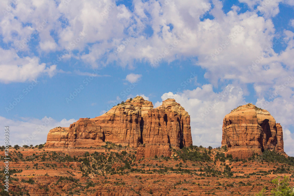 Imposing red rocks Imposing red rocks