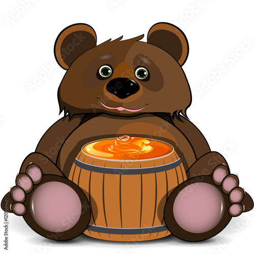 Bear with a Barrel of Honey