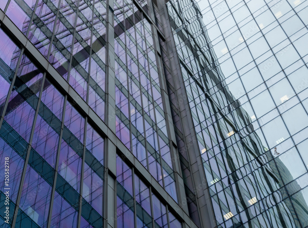 Windows of Skyscraper Business Corporate building