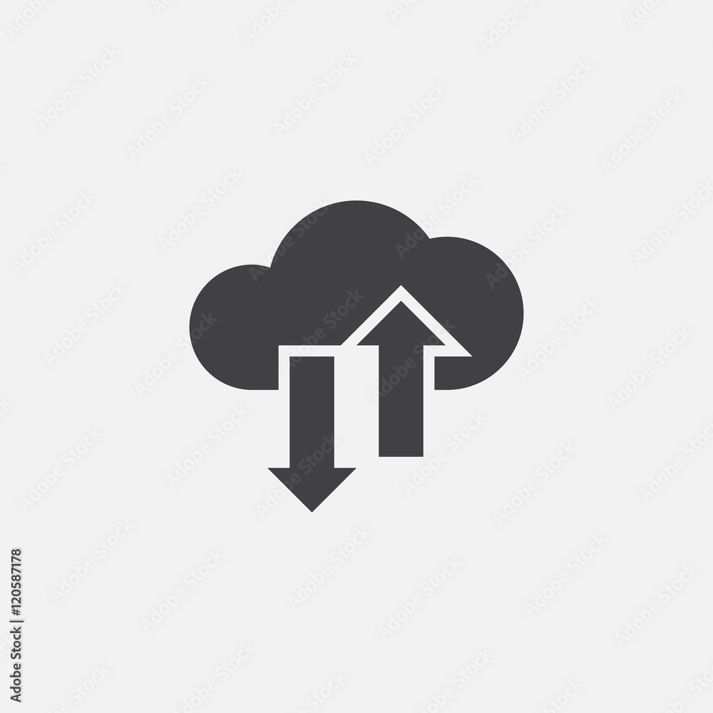 cloud sync solid icon, vector illustration, pictogram isolated on white cloud sync solid icon, vector illustration, pictogram isolated on white
