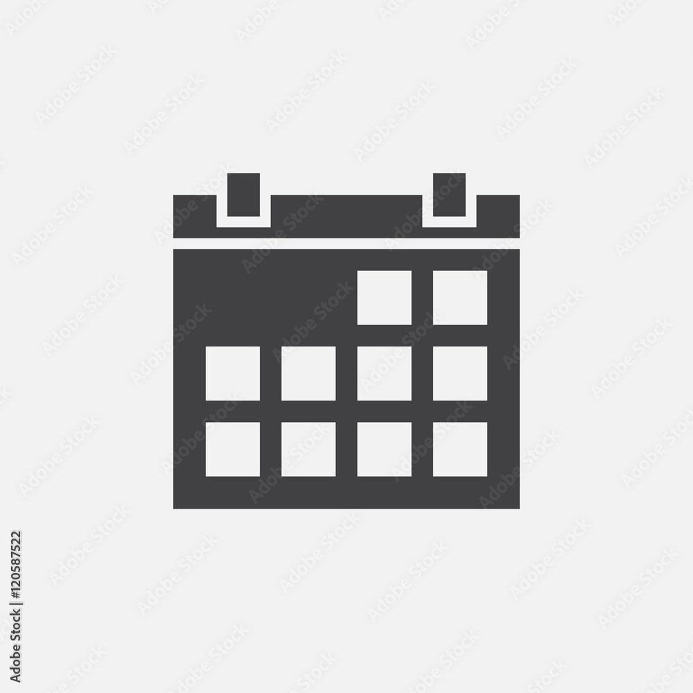 calendar solid icon, vector pixel perfect illustration, pictogram isolated on white calendar solid icon, vector pixel perfect illustration, pictogram isolated on white