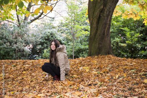 Girl in autumn