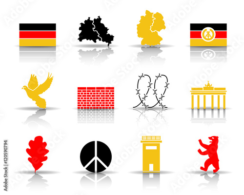 Tag der Deutschen Einheit Iconset - Farbe (Schatten)