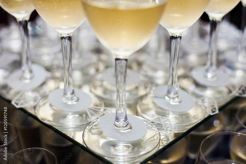 A lot of wine glasses A lot of wine glasses