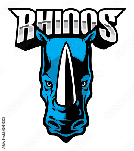 rhino head mascot