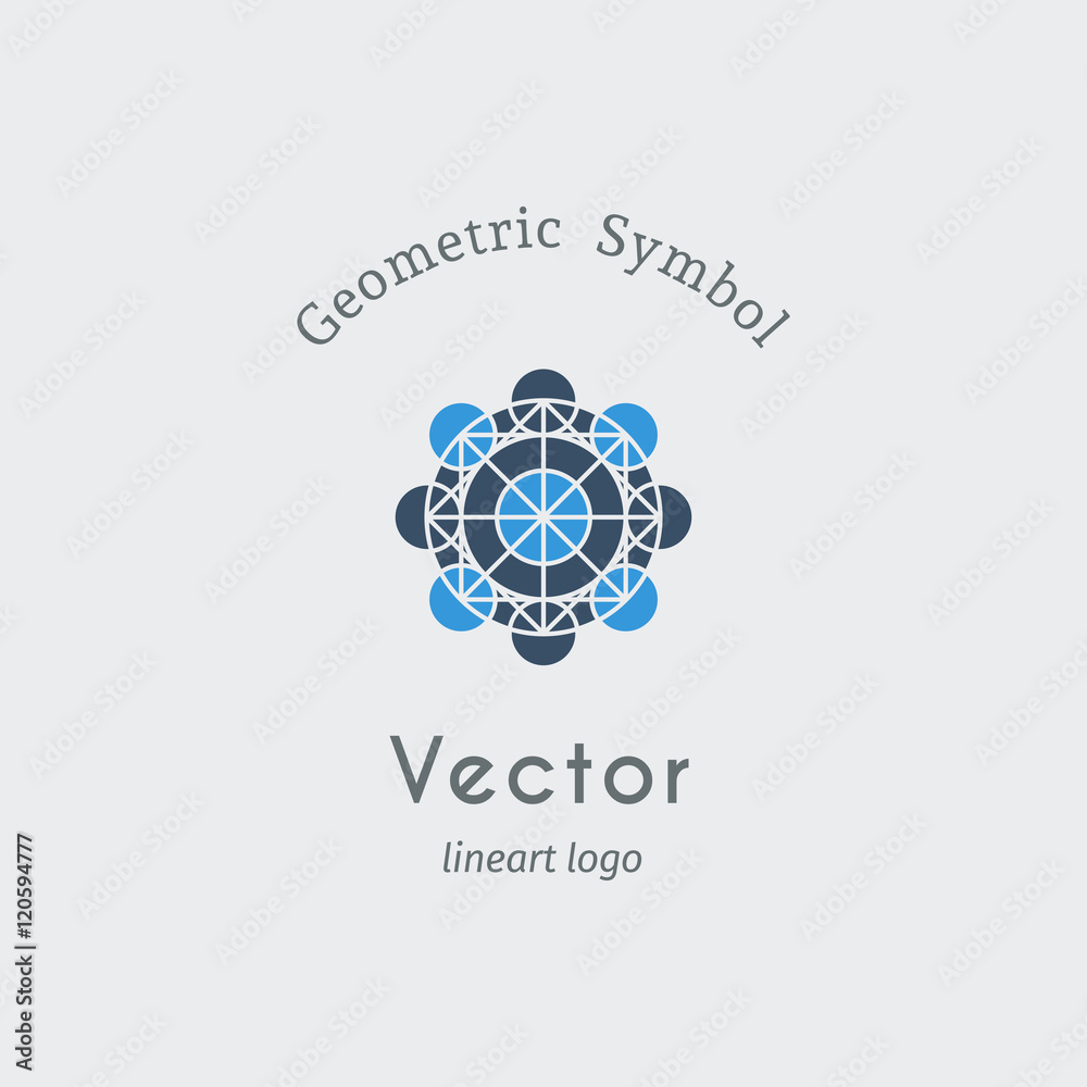 Fototapeta premium Vector geometric symbol